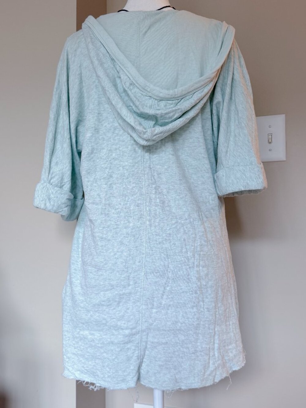 Mod-o-doc Heather Gray Jersey Knit Blouse - Size Small - Picture 7 of 10